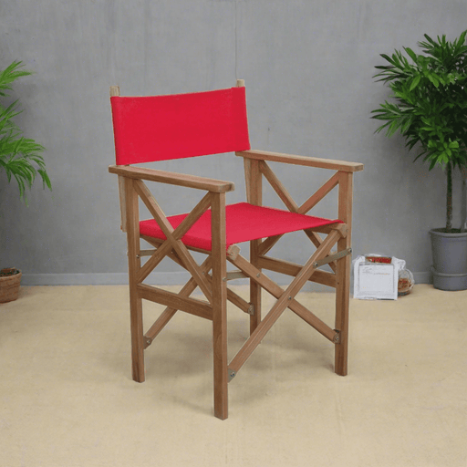 Anderson Teak Director Folding Armchair w/ Canvas sold as a pair CHF-2088