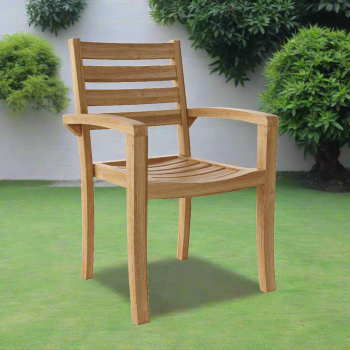Anderson Teak Catalina Stackable Armchair Fully Built & 4 pcs in a box CHS-033