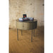 Kalalou Round Metal Storage Display With Doors