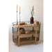 Kalalou Oval Three-Tiered Wooden Shelving Unit