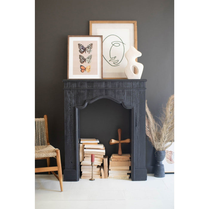 Kalalou Black Wood Mantle