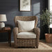 NovaSolo Wickerworks Queen Chair Natural Grey CR42