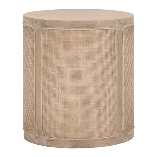 Essentials For Living Bella Antique Cane End Table 8092.SGRY-OAK/CN