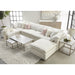 Essentials For Living Traditions Carrera Nesting Coffee Table 6100.BGLD/WHT