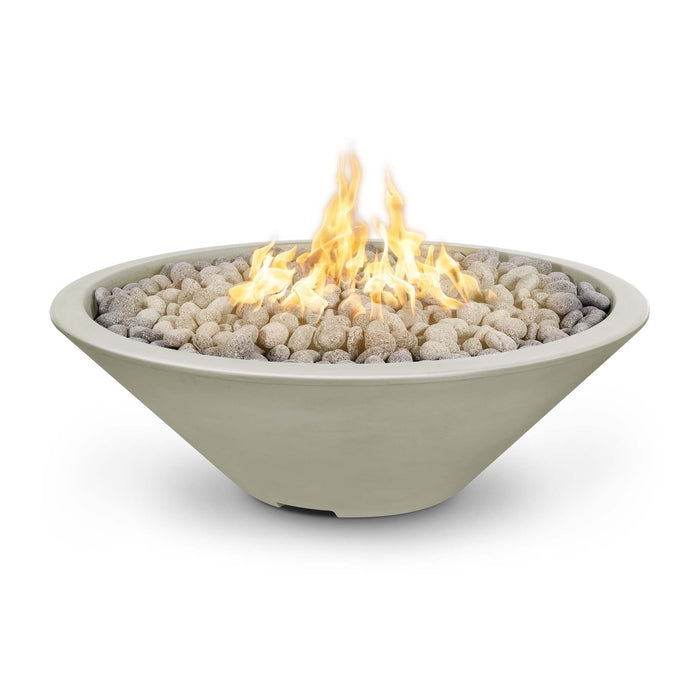 The Outdoor Plus Cazo 48" Fire Pit Narrow Ledge Powder Coated | Spark ignition with Flame Sense