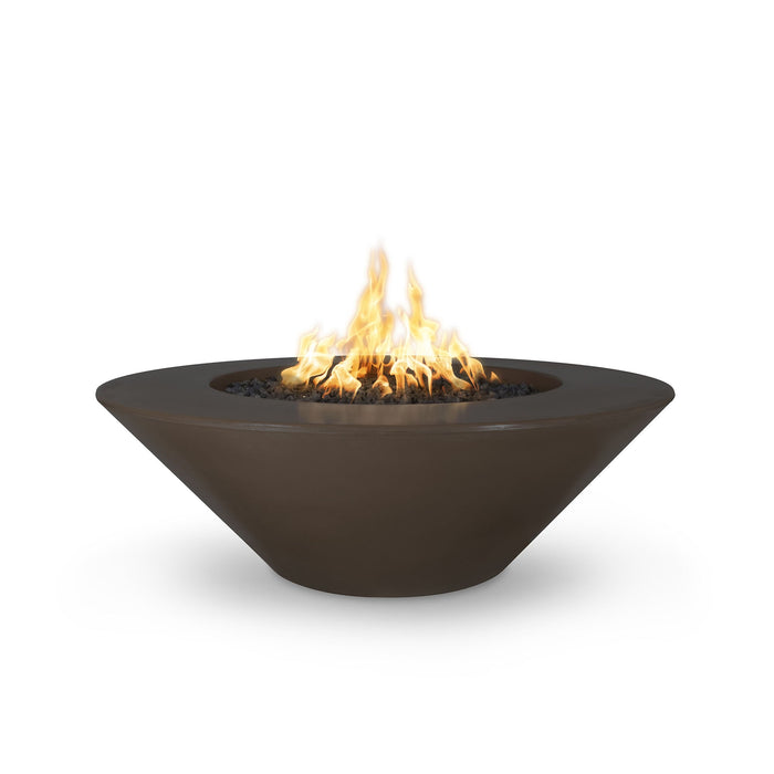 The Outdoor Plus Cazo 60" Fire Pit Wide Ledge Powder Coated | Plug & Play Electronic Ignition