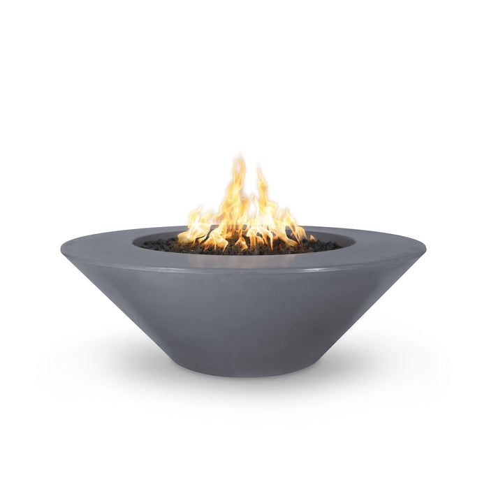 The Outdoor Plus Cazo 48" Fire Pit Wide Ledge Powder Coated | Match Lit with Flame Sense