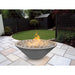 The Outdoor Plus Cazo 48" Fire Pit Narrow Ledge Powder Coated | Match Lit with Flame Sense