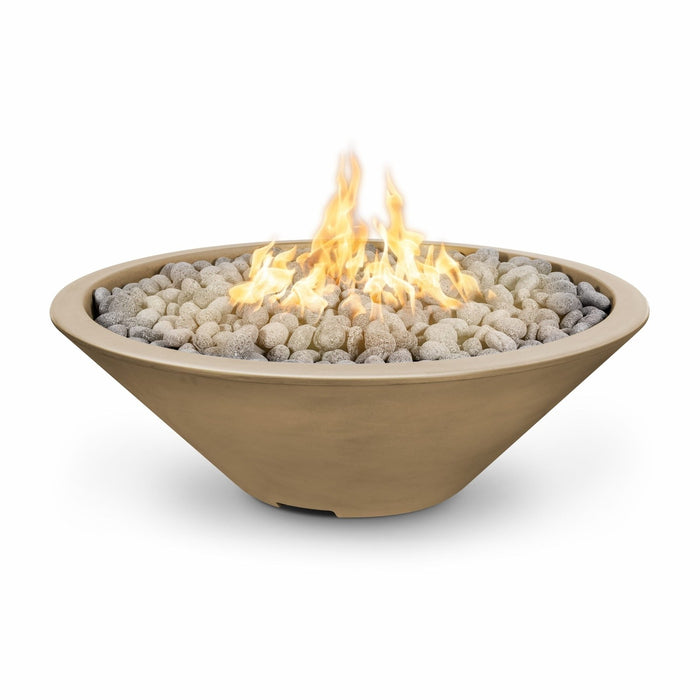 The Outdoor Plus Cazo 48" Fire Pit Narrow Ledge Powder Coated | Match Lit with Flame Sense