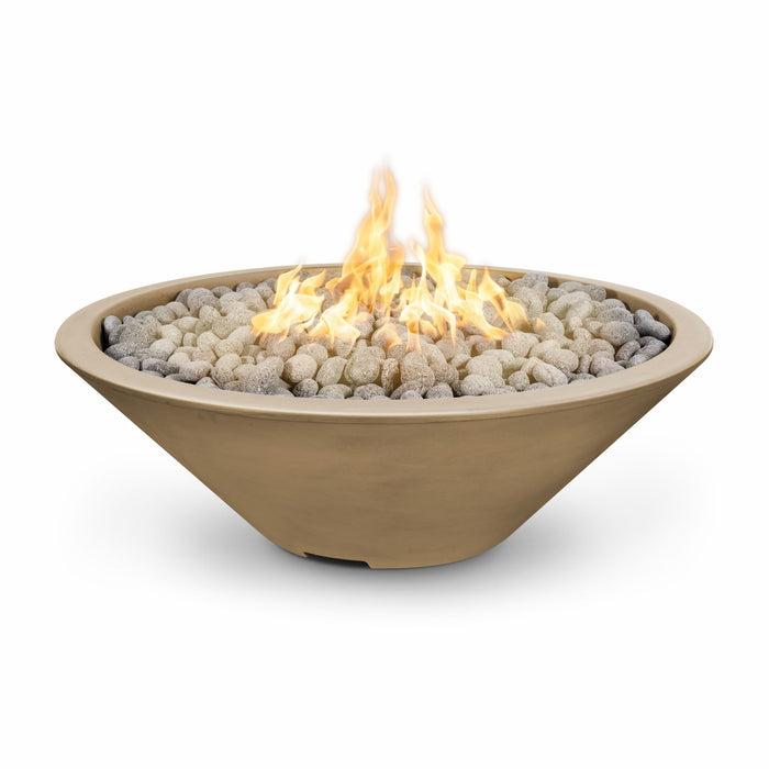 The Outdoor Plus Cazo 48" Fire Pit Narrow Ledge Powder Coated | Spark ignition with Flame Sense