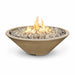 The Outdoor Plus Cazo 48" Fire Pit Narrow Ledge Powder Coated | Spark ignition with Flame Sense