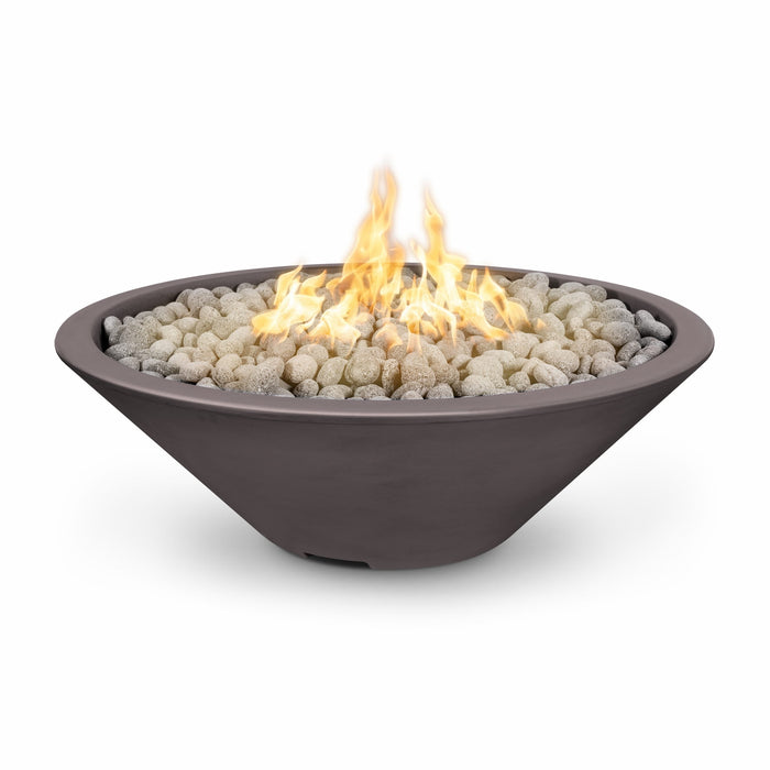 The Outdoor Plus Cazo 60" Fire Pit Narrow Ledge Powder Coated | Spark Ignition with Flame Sense