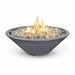 The Outdoor Plus Cazo 60" Fire Pit Narrow Ledge Powder Coated | Spark Ignition with Flame Sense