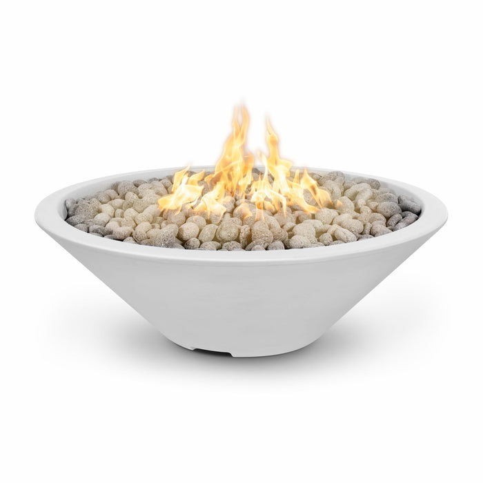 The Outdoor Plus Cazo 60" Fire Pit Narrow Ledge Powder Coated | Spark Ignition with Flame Sense