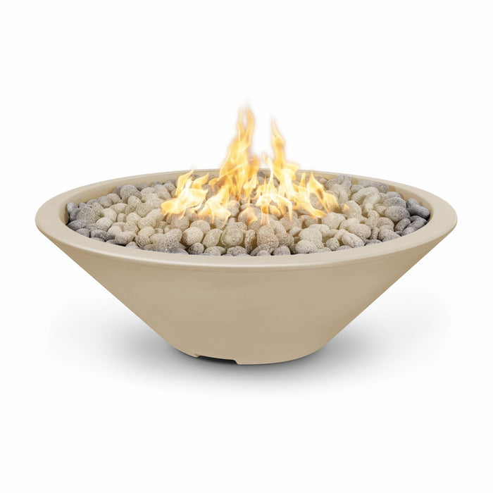 The Outdoor Plus Cazo 48" Fire Pit Narrow Ledge Powder Coated | Spark ignition with Flame Sense