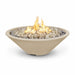 The Outdoor Plus Cazo 48" Fire Pit Narrow Ledge Powder Coated | Spark ignition with Flame Sense