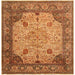 Pasargad Home Agra Collection Hand-Knotted Lamb's Wool Area Rug-10' 0" X 10' 4" , Beige PH-260 10X10
