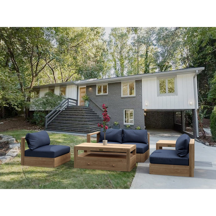Anderson Teak Copacabana 5 pieces Modular Deep Seating Set Set-152