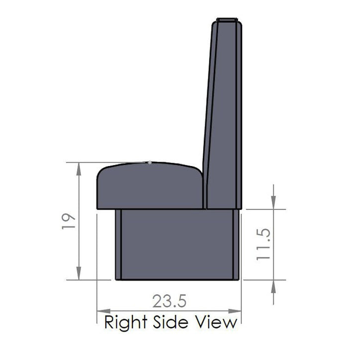 Oak Street Manufacturing Double 60" x 42" Cornell Vinyl/Upholstered Booth