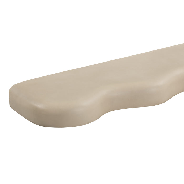 Union Home Swirl Wall Shelf 36" - Off White DEC00103