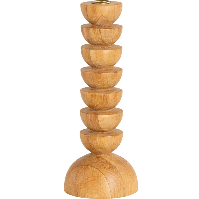 Union Home Cupola Candle Holder Large Oak DEC00110