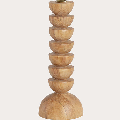 Union Home Cupola Candle Holder Large Oak DEC00110