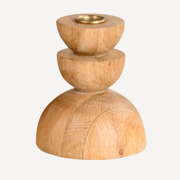 Union Home Cupola Candle Holder Small Oak DEC00112