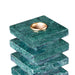 Union Home Lenny Marble Candle Holder - Udaipur Green DEC00113