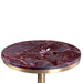 Union Home Shay Pub Marble Table - Red Levanto DIN00498