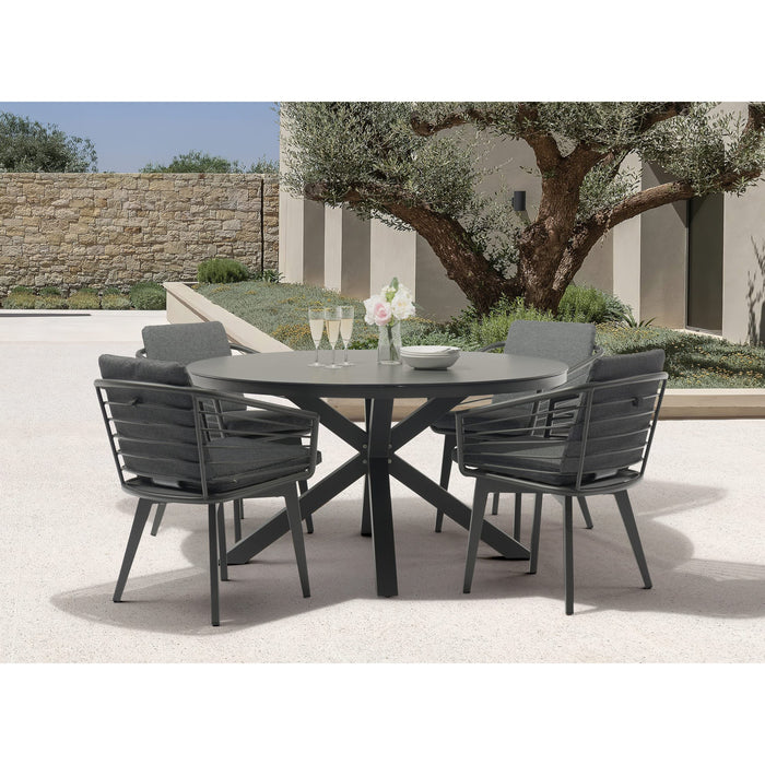 Whiteline Modern Living Kassey Round Outdoor Dining Table