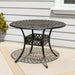 Aiden 41" Round Outdoor Dining Table for Patio