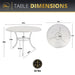 Harmon 41" Round Outdoor Dining Table for Patio