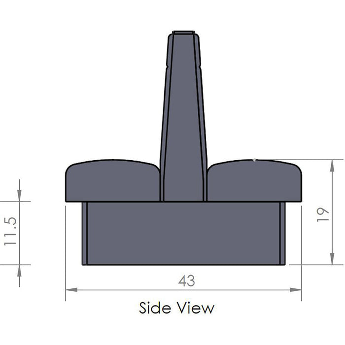 Oak Street Manufacturing Double 96" x 42" Drake Vinyl/Upholstered Booth