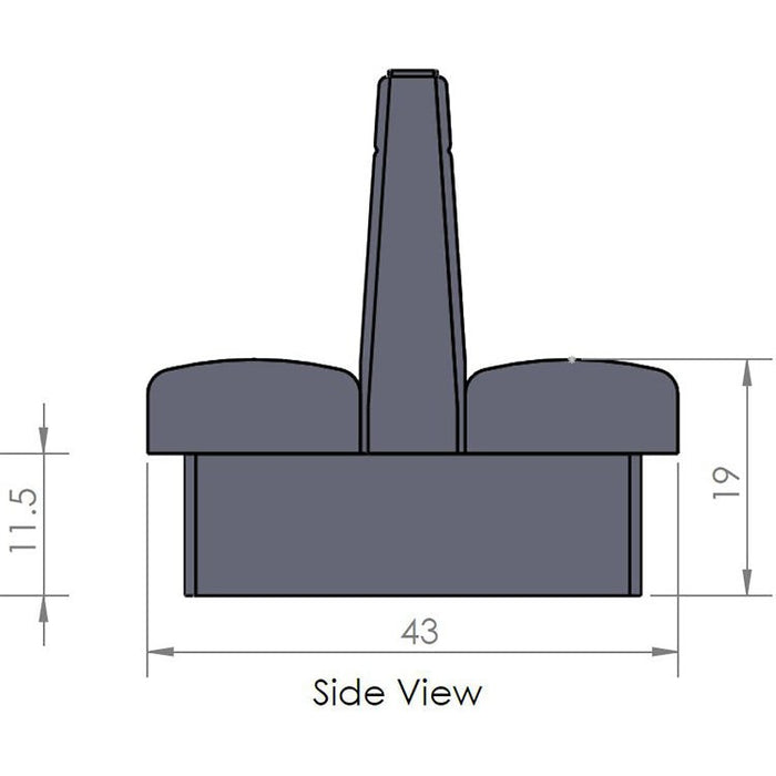Oak Street Manufacturing Double 48" x 42" Drake Vinyl/Upholstered Booth