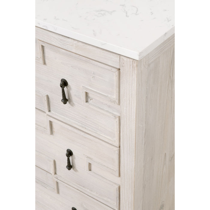 Essentials For Living Bella Antique Emerie Entry Cabinet 8017.WW-PNE/WHTQ
