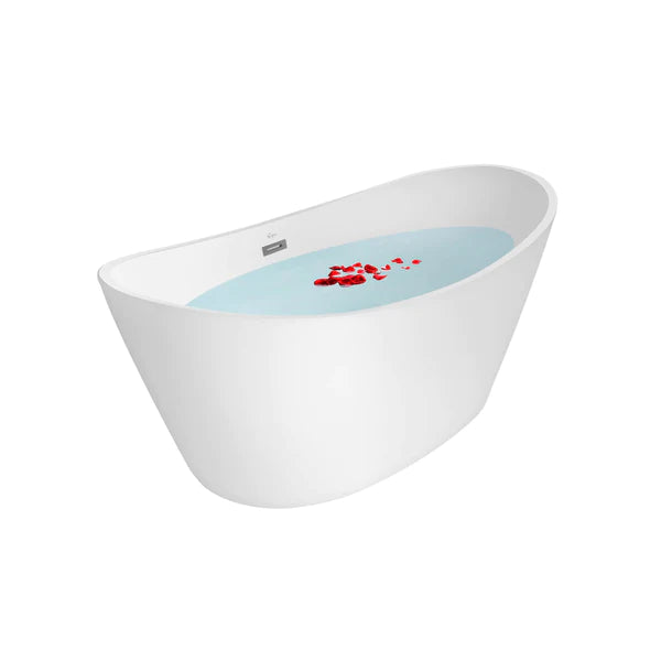 Empava 59 inch Freestanding Soaking Bathtub with Lighted - EMPV-59FT1518LED
