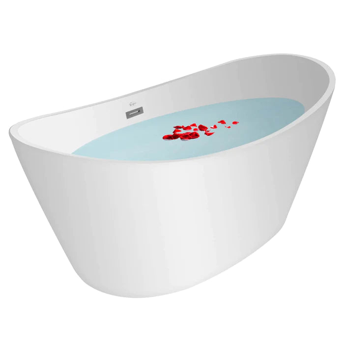 Empava 67 inch Freestanding Soaking Bathtub with Lighted - EMPV-67FT1518LED