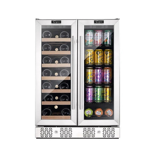 Empava 24 inch Dual Zone Wine Cooler & Beverage Fridge EMPV-BR03D