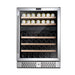 Empava 24 inch Dual Zone Wine Cooler Beverage Fridge EMPV-WC04D