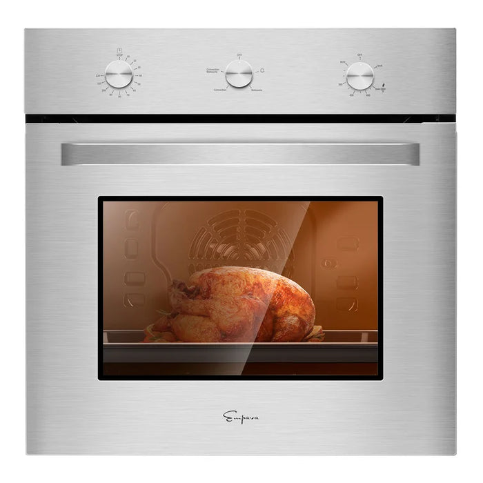 Empava 24 inch 2.3 cu. ft. Single Gas Wall Oven 24WO08 - Only For NG Gas EMPV-24WO08