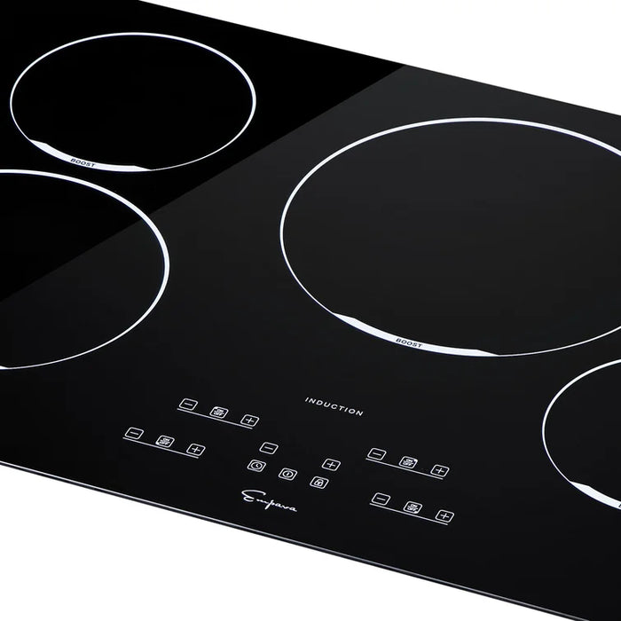 Empava 30 inch 4 Elements Black Induction Cooktop EMPV-30EC02