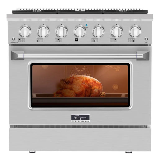 Empava 36 Inch Pro-Style Slide-In Single Oven Gas Range EMPV-36GR08