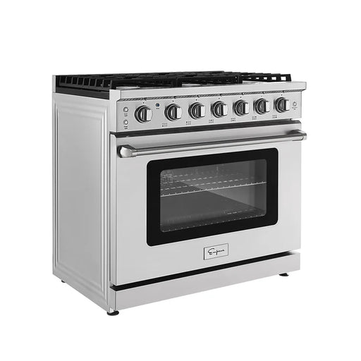 Empava 36 inch Pro-Style Slide-in Single Oven Gas Range EMPV-36GR11