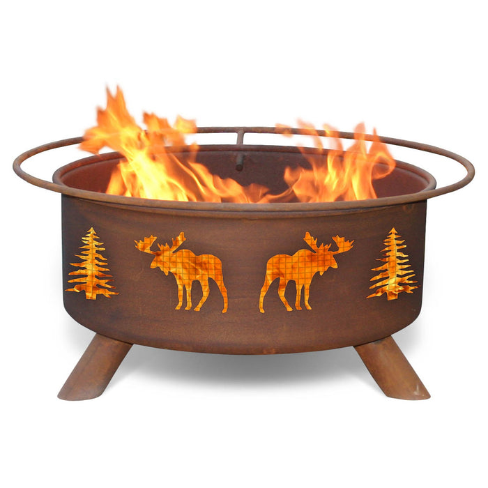 Patina Products Moose & Trees Fire Pit F108