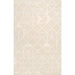 Pasargad Home Edgy Collection Hand-Tufted Bamboo Silk & Wool Area Rug, 5' 0" X 8' 0", Ivory pvny-25 5x8