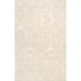 Pasargad Home Edgy Collection Hand-Tufted Bamboo Silk & Wool Area Rug, 7' 9" X 9' 9", Ivory pvny-25 8x10