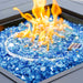 Crushed Fire Glass, 10 LBS, 1.5" Pieces, Multiple Colors