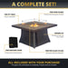 Elio 42" Outdoor Fire Pit Table for Patio