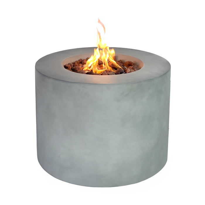 Loren 32" Outdoor Concrete Fire Pit for Patio