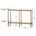 Uttermost Elenio Glass Console Table 24421